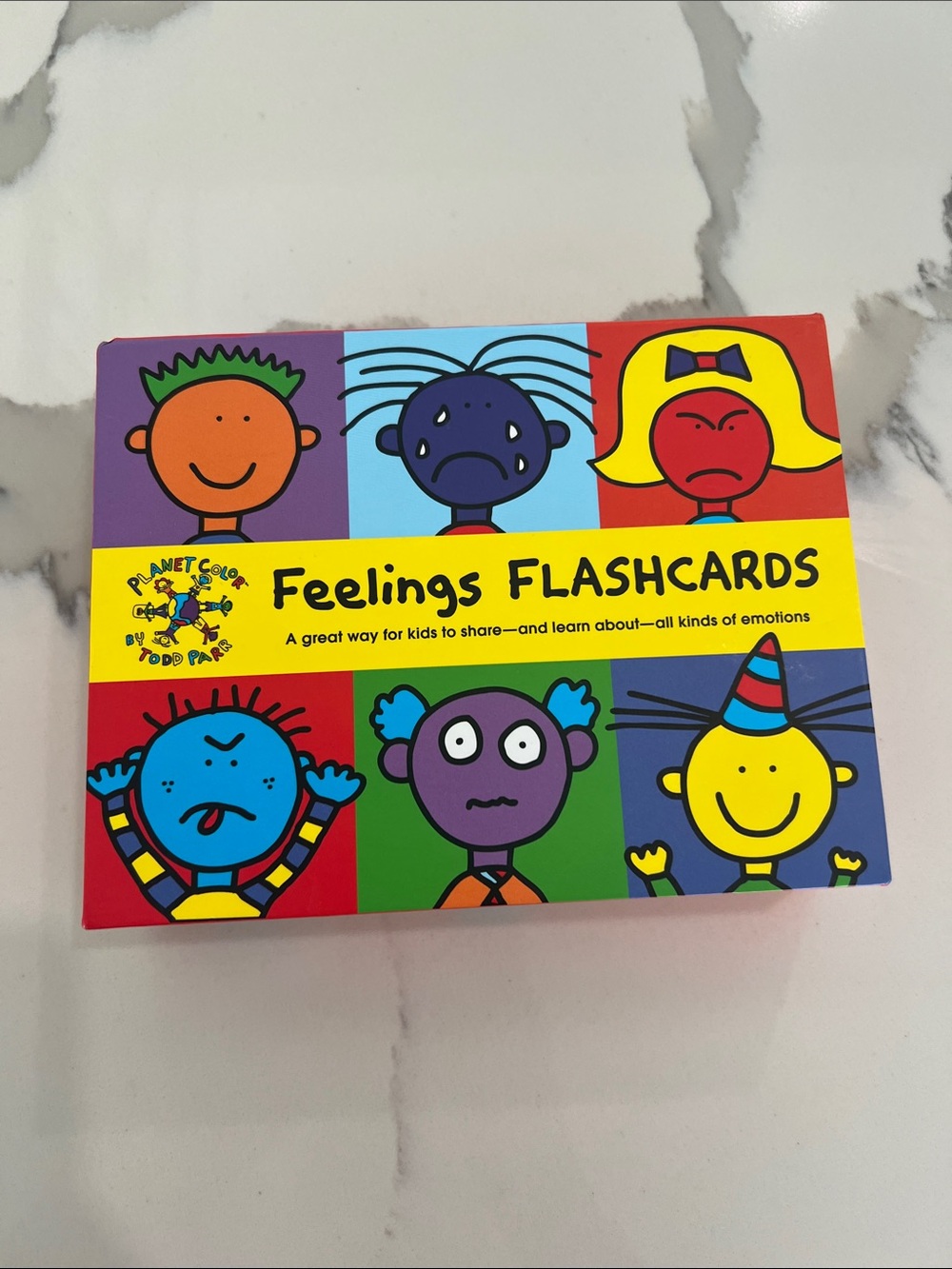 Feelings Flashcards - Colorful Emotions Set